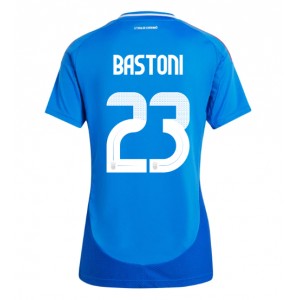 Fotbalové Dres Itálie Alessandro Bastoni #23 Dámské Domácí Oblečení ME 2024 Krátký Rukáv